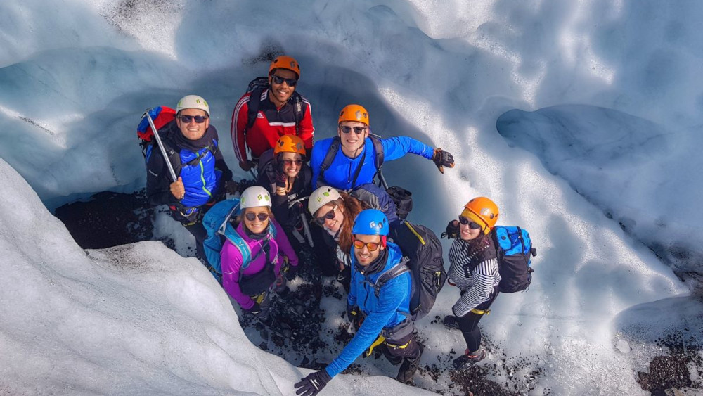 Ultimate Glacier Adventure Trio, satisfied tourists.