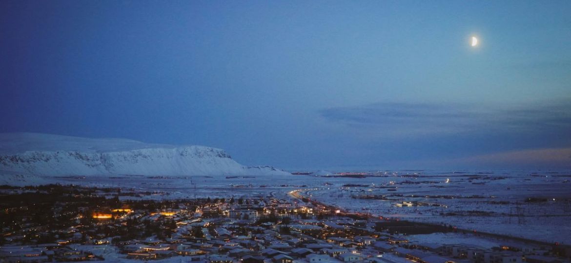 Hveragerði winter view