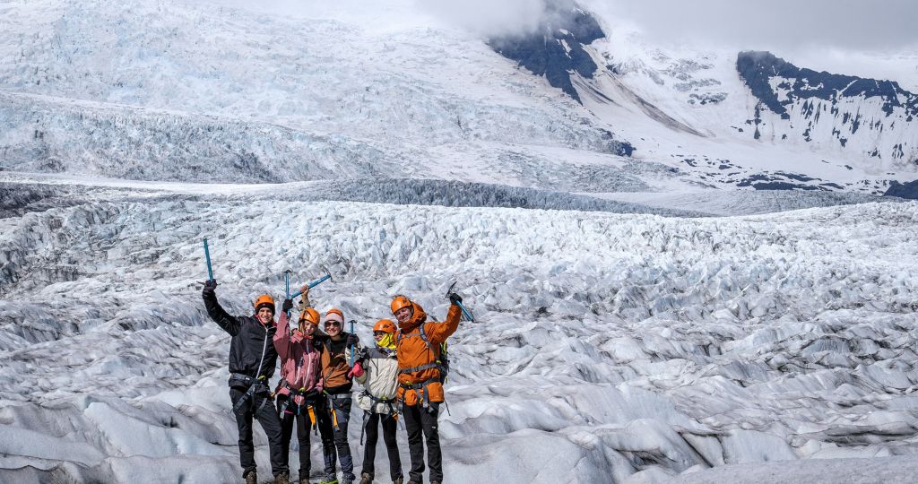 A glacier hike on Fjallsjökull glacier is a once in a lifetime experience.