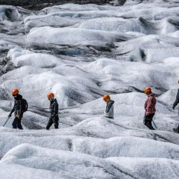 A glacier hike is one of the most popular outdoor activities in Iceland.